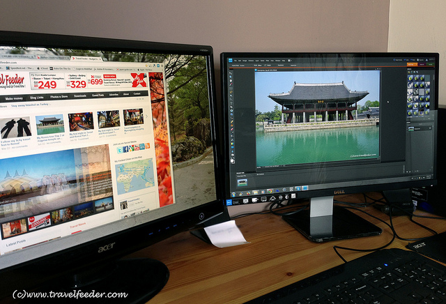 Travel photography tips - Dell S2340L IPS monitor -