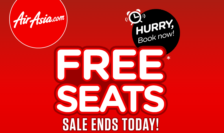 airasia free seats sale