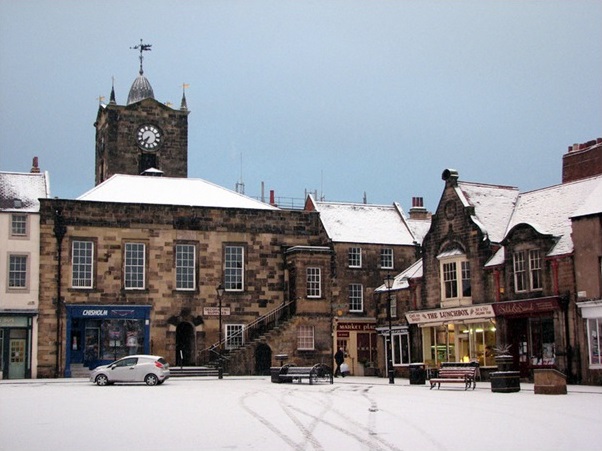 A snow scene in Alnwick