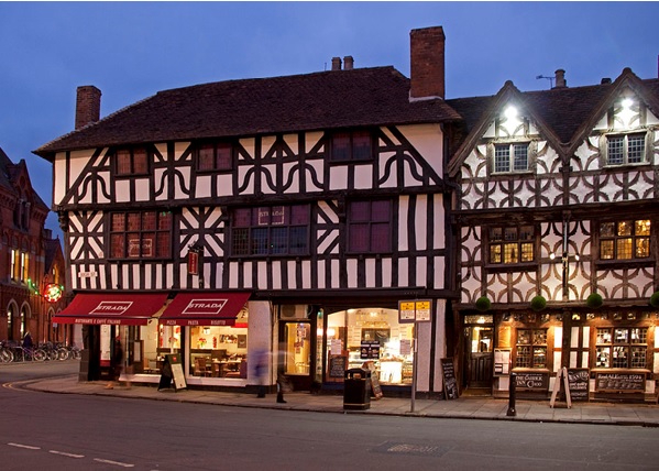 The high street in Stratford Upon-Avon