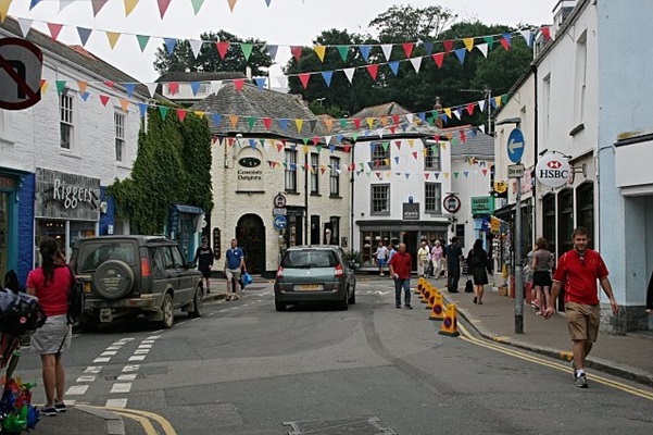 UK small towns - The market place at Padstow