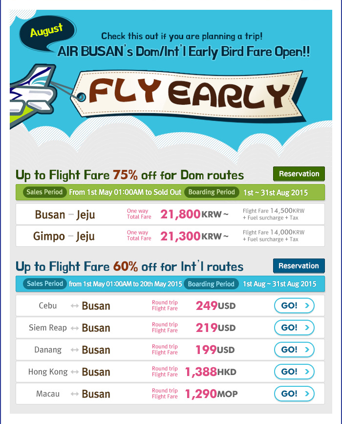 Air Busan low fares