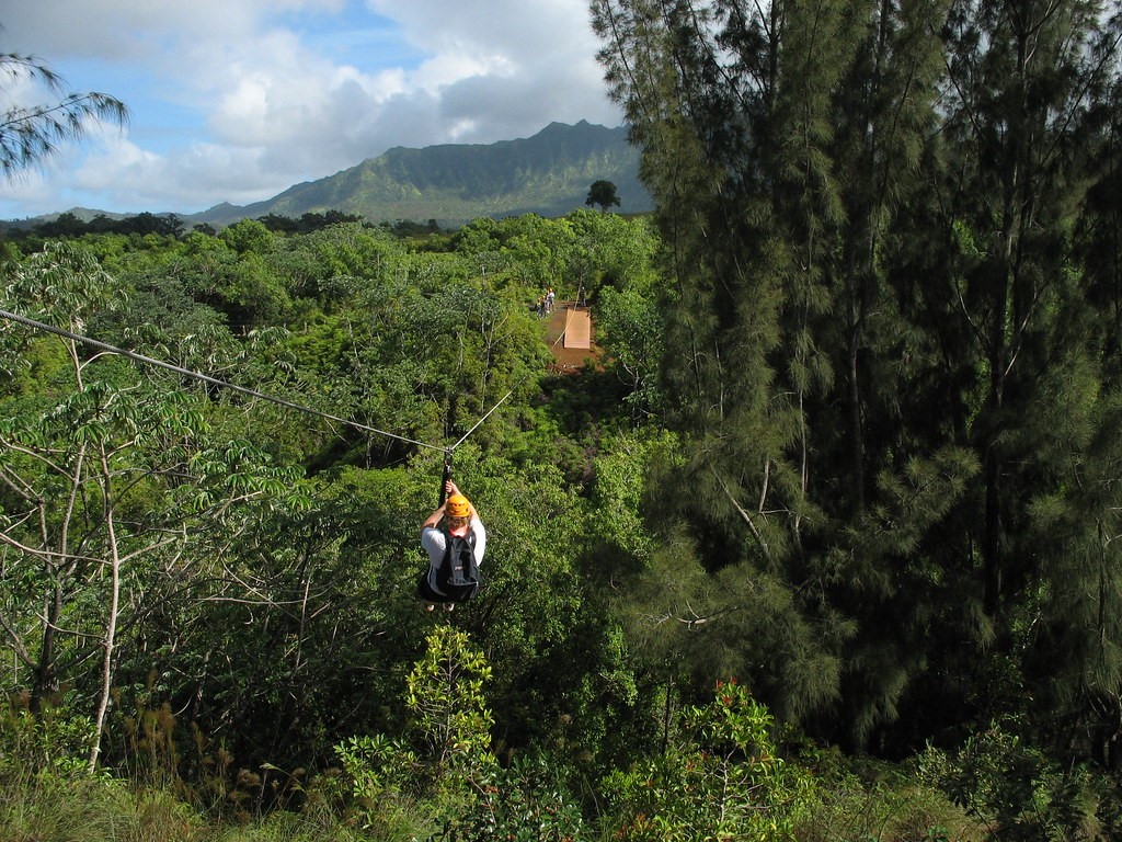 Zipline in Kauai Hawaii