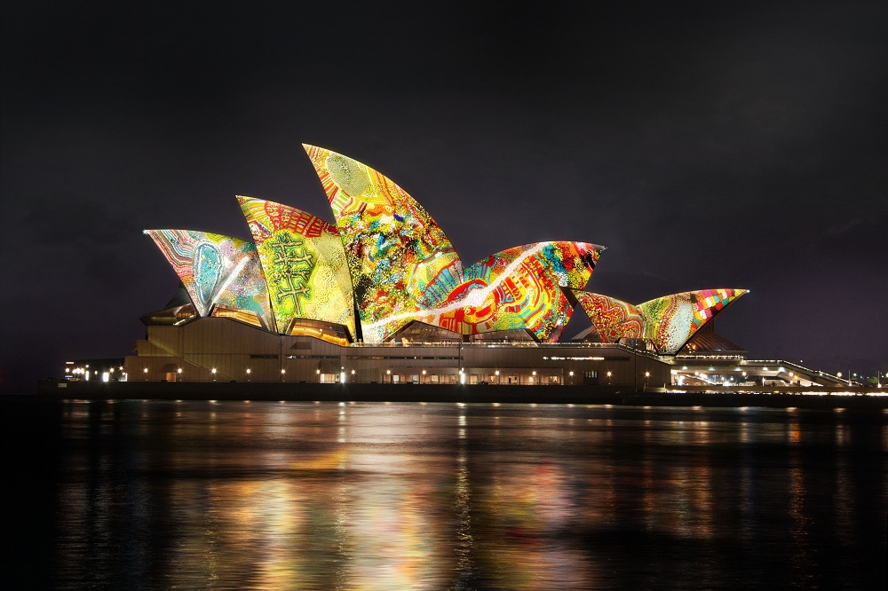 Vivid Sydney 2022 Opera House light show